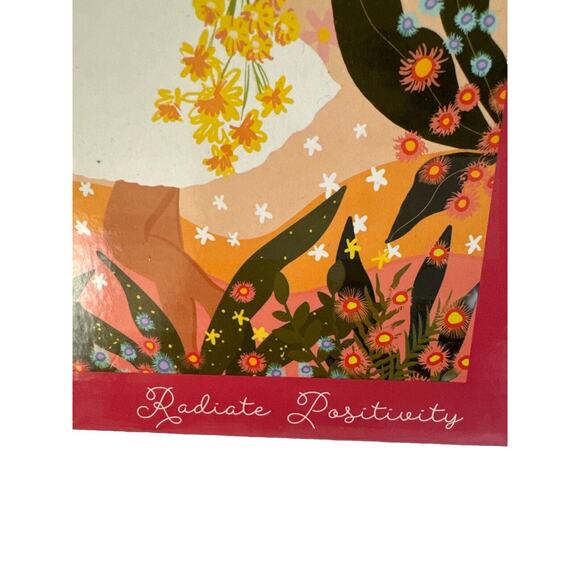 500 Pcs Puzzle Jigsaw 'Radiate Positivity'Table Games 24” x 18” Illustrate Pink - Picture 8 of 11